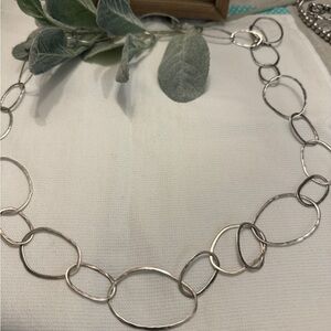 SILPADA STERLING SILVER HAMMERED BUBBLE UP NECKLACE